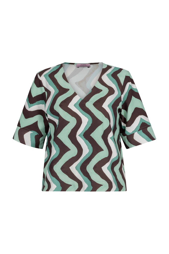 Studio Anneloes 13550 Chantou top dames - groen dessin