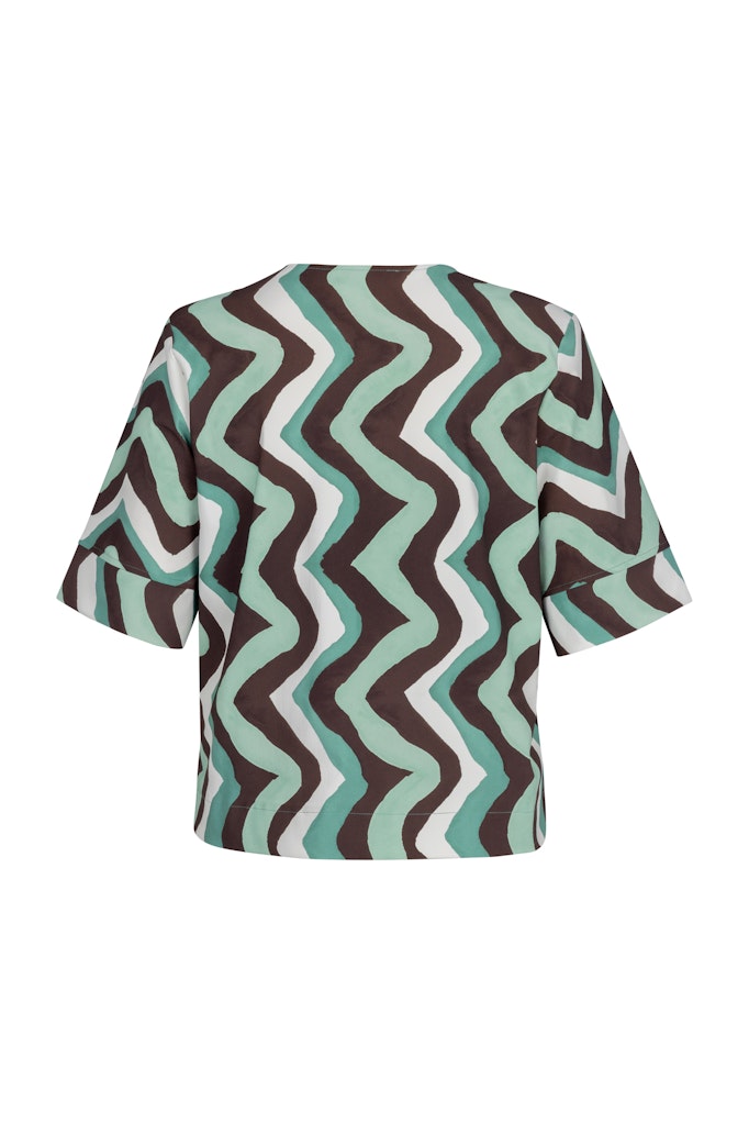 Studio Anneloes 13550 Chantou top dames - groen dessin