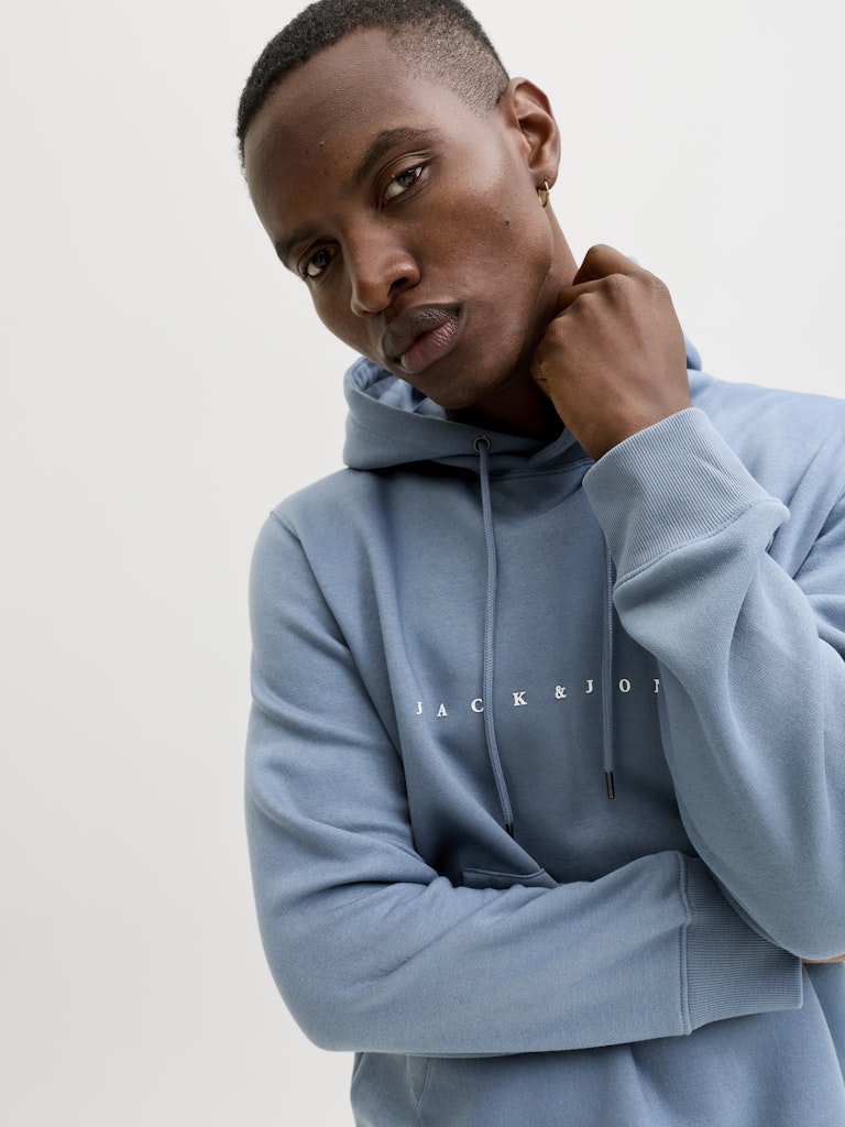 Jack & Jones 12233972 star hoodie rafblauw – heren