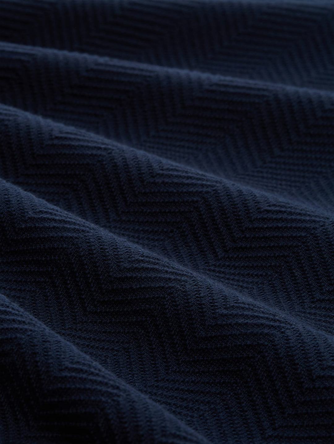 Tom Tailor gebreide trui met visgraatmotief – heren - Navy