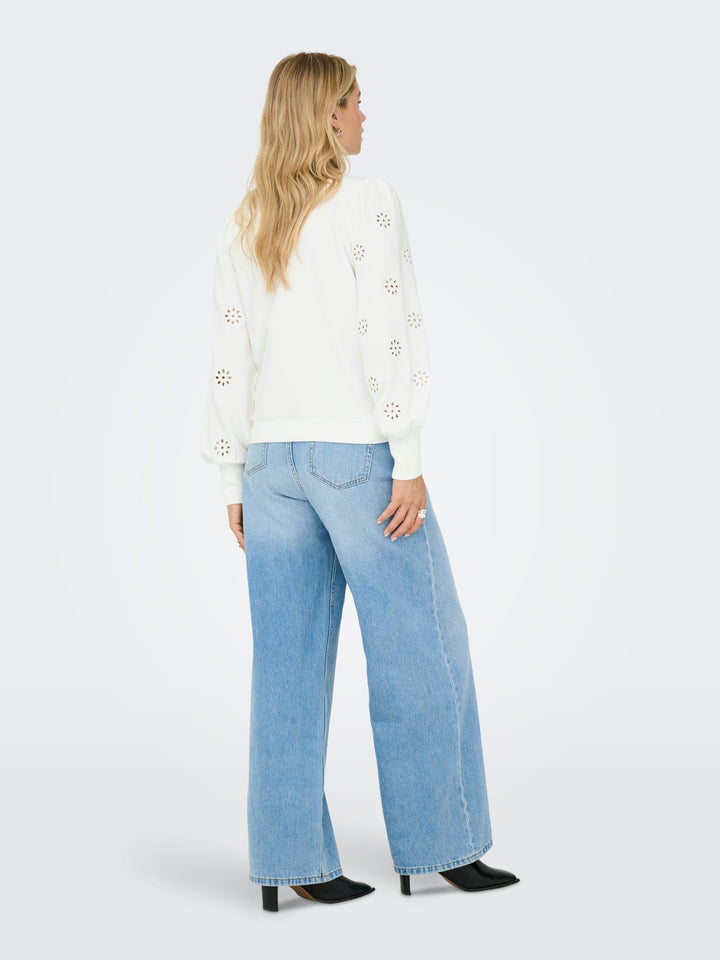 Only Femme sweater off-white – dames