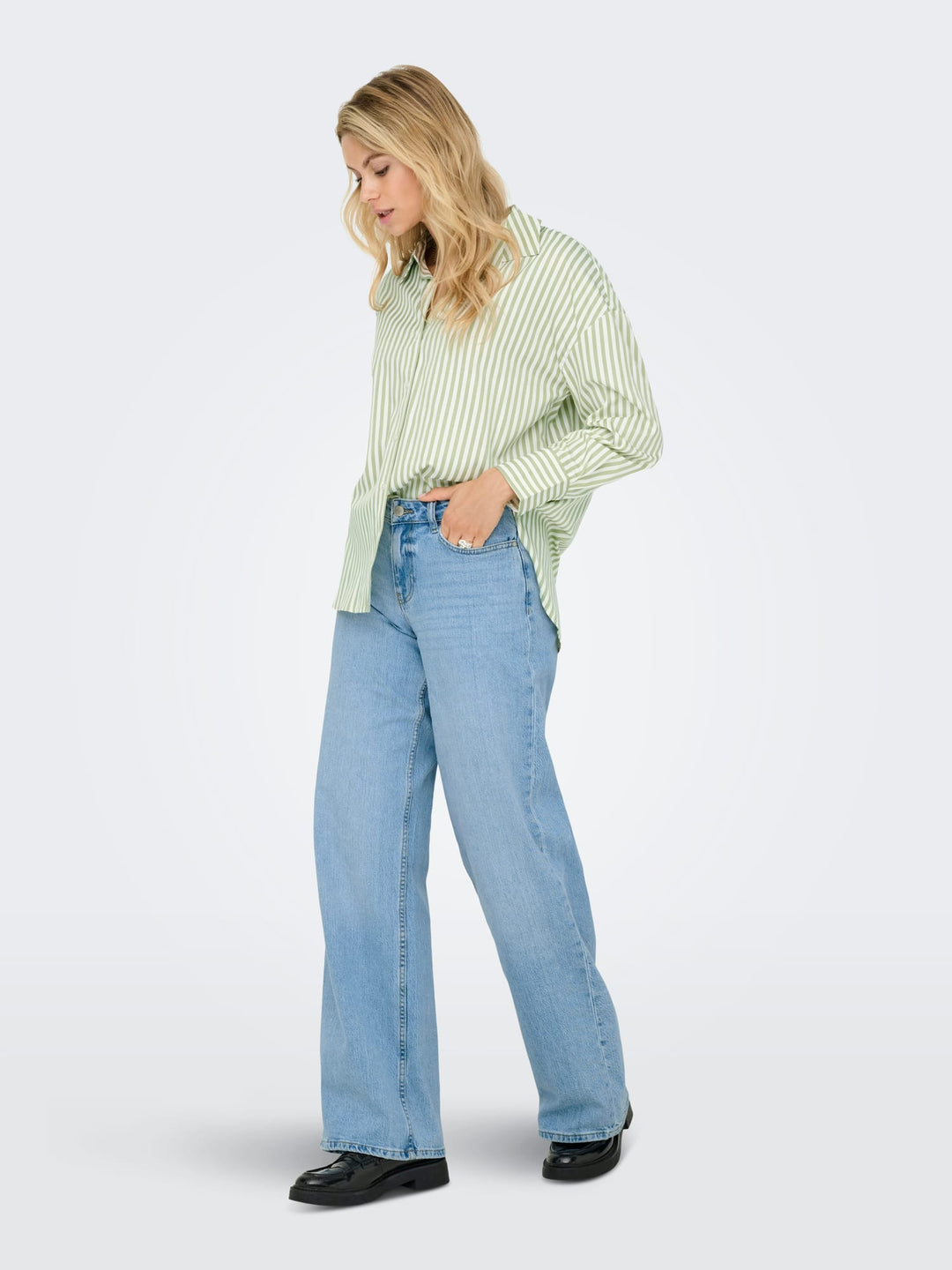 Jacqueline de Yong Vesper blouse wit dessin – dames