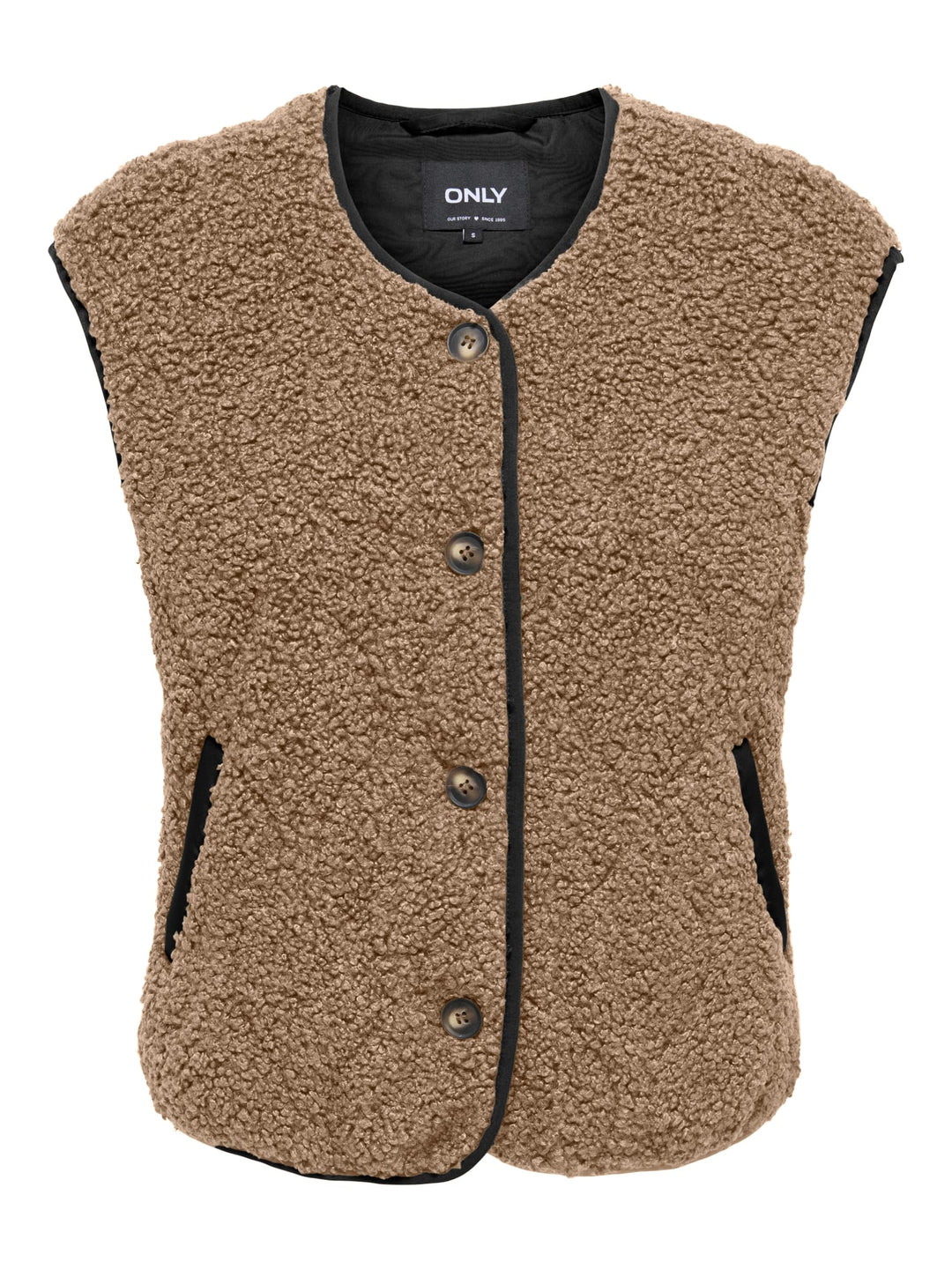 Only Ines gilet licht bruin – dames