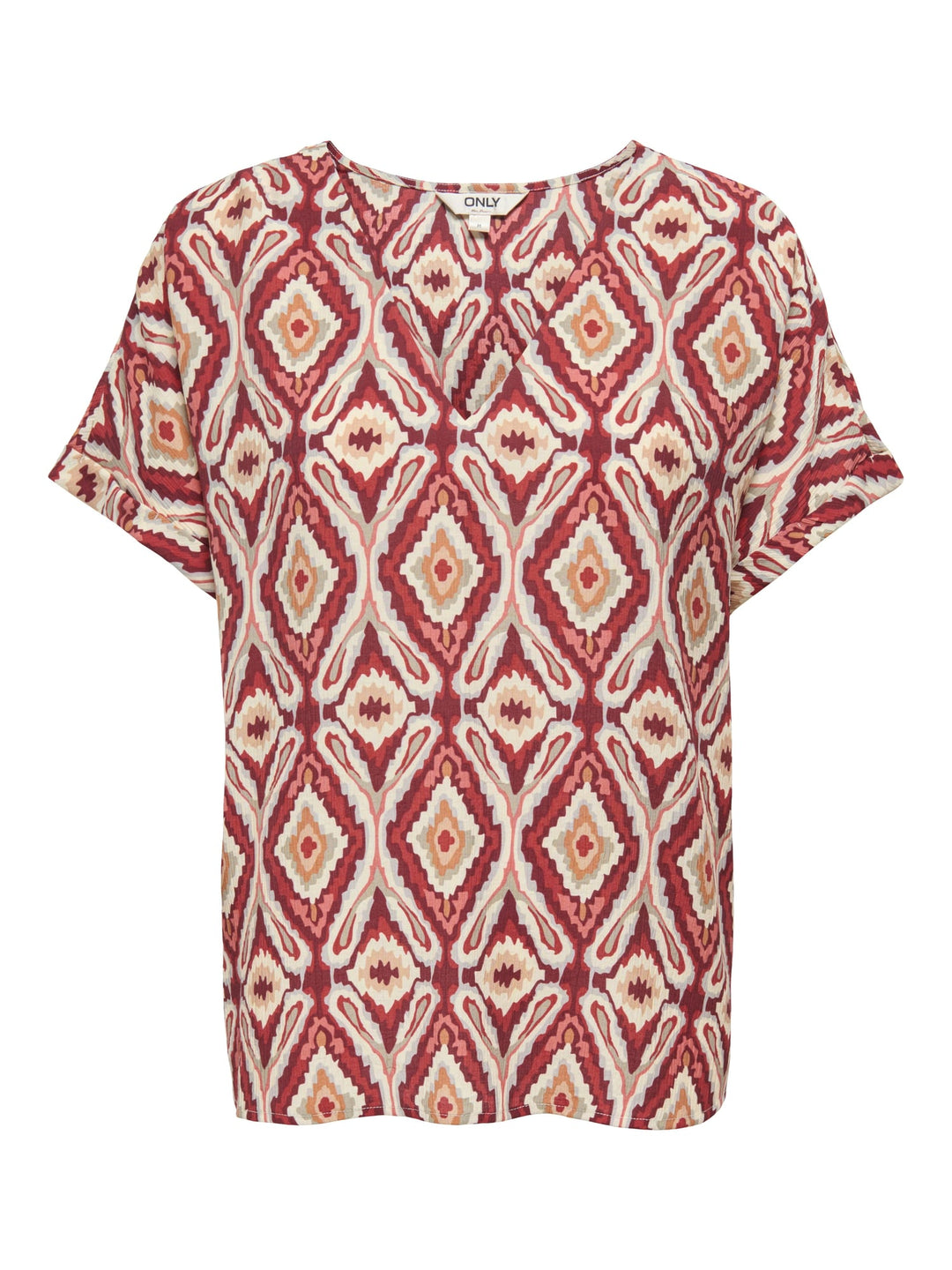 Only Belly top k/m dames rood dessin – trendy