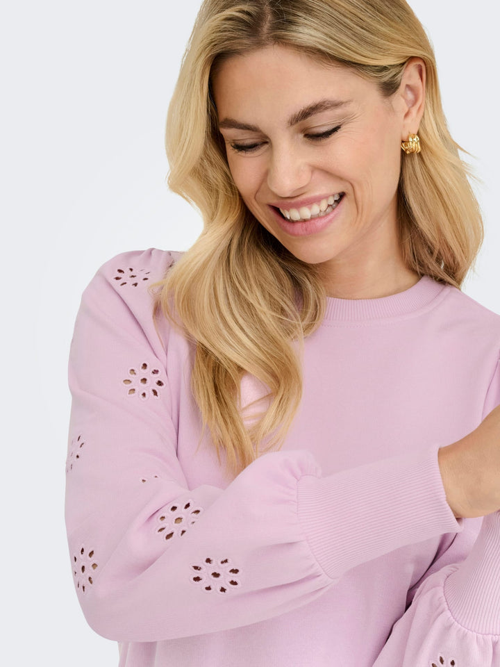 Only Femme sweatshirt licht roze – dames