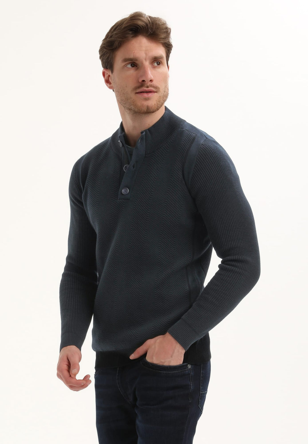 Gabbiano men trui navy – heren
