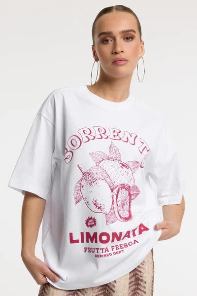 Refined department t-shirt k/m dames wit