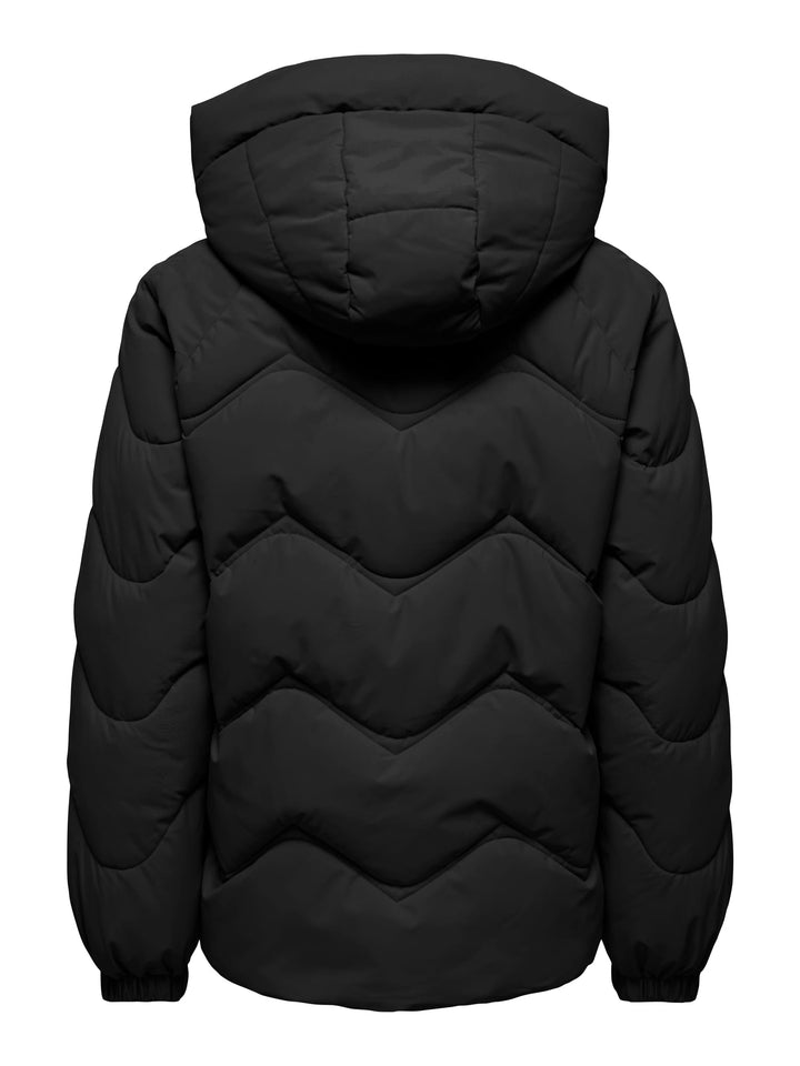 Jacqueline de Yong 15376541 power winterjas zwart – dames