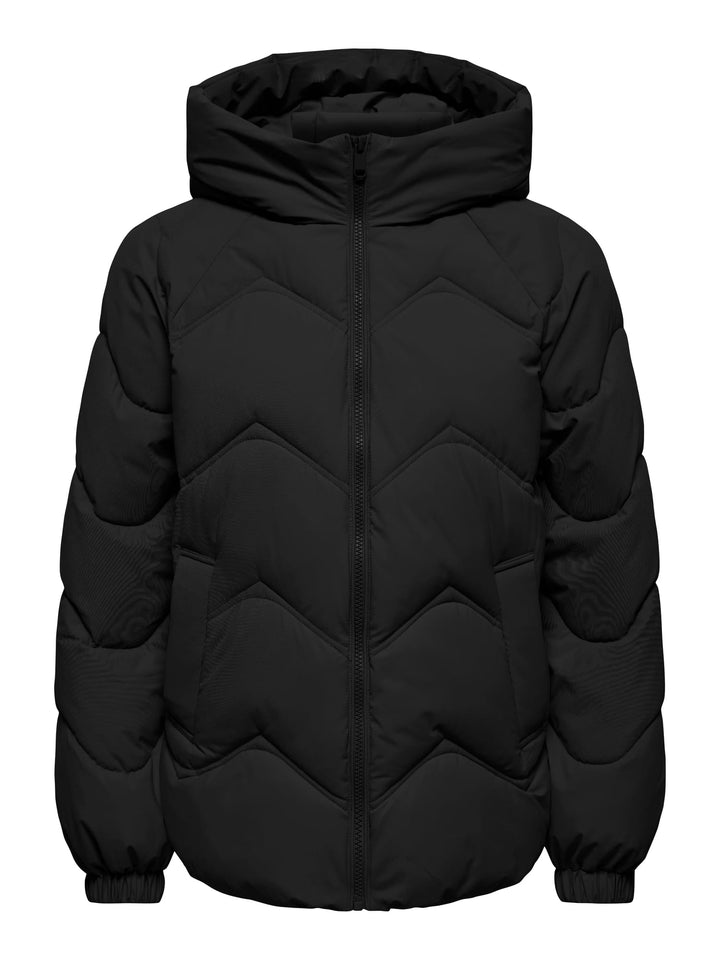 Jacqueline de Yong 15376541 power winterjas zwart – dames