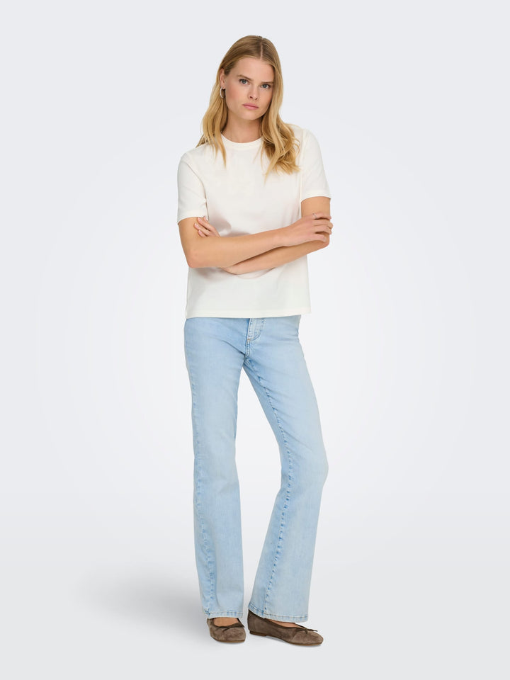 Only 15368560 Sophia T-shirt off-white – dames