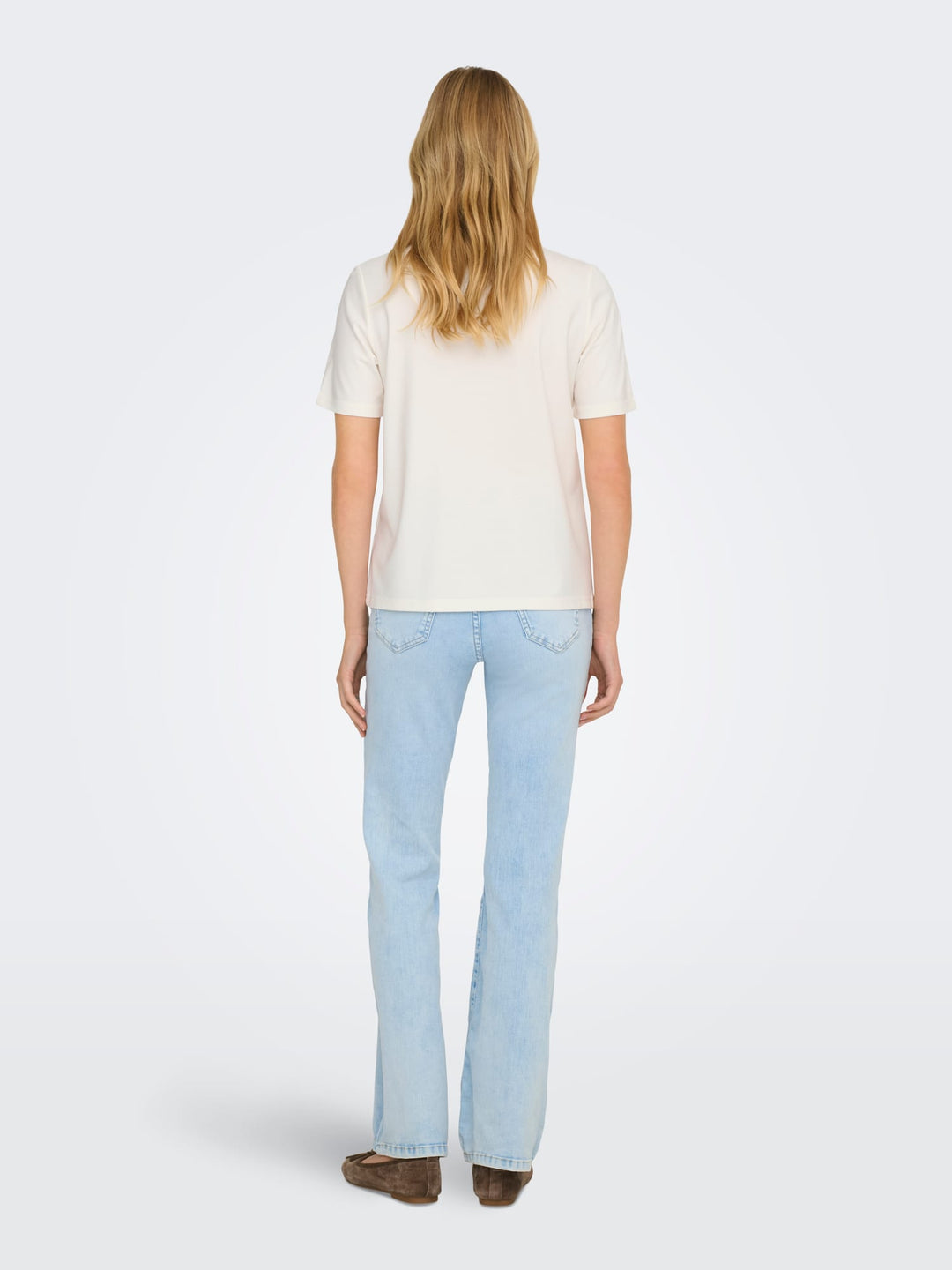 Only 15368560 Sophia T-shirt off-white – dames