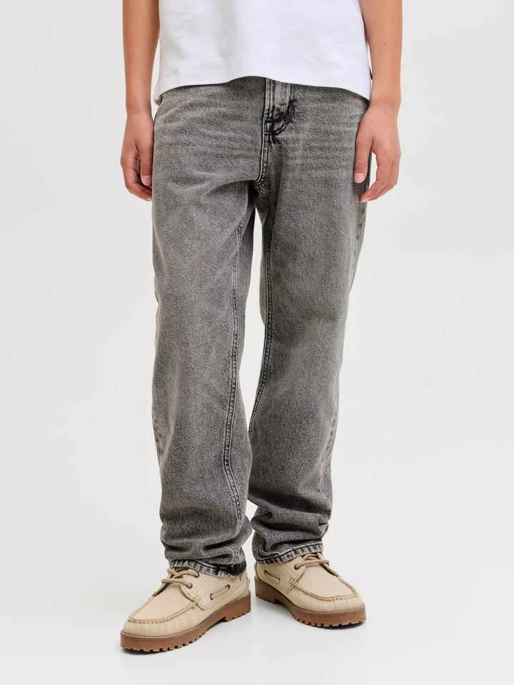 Jack & Jones Kids jeans loose fit grijs – jongens - Grey Denim