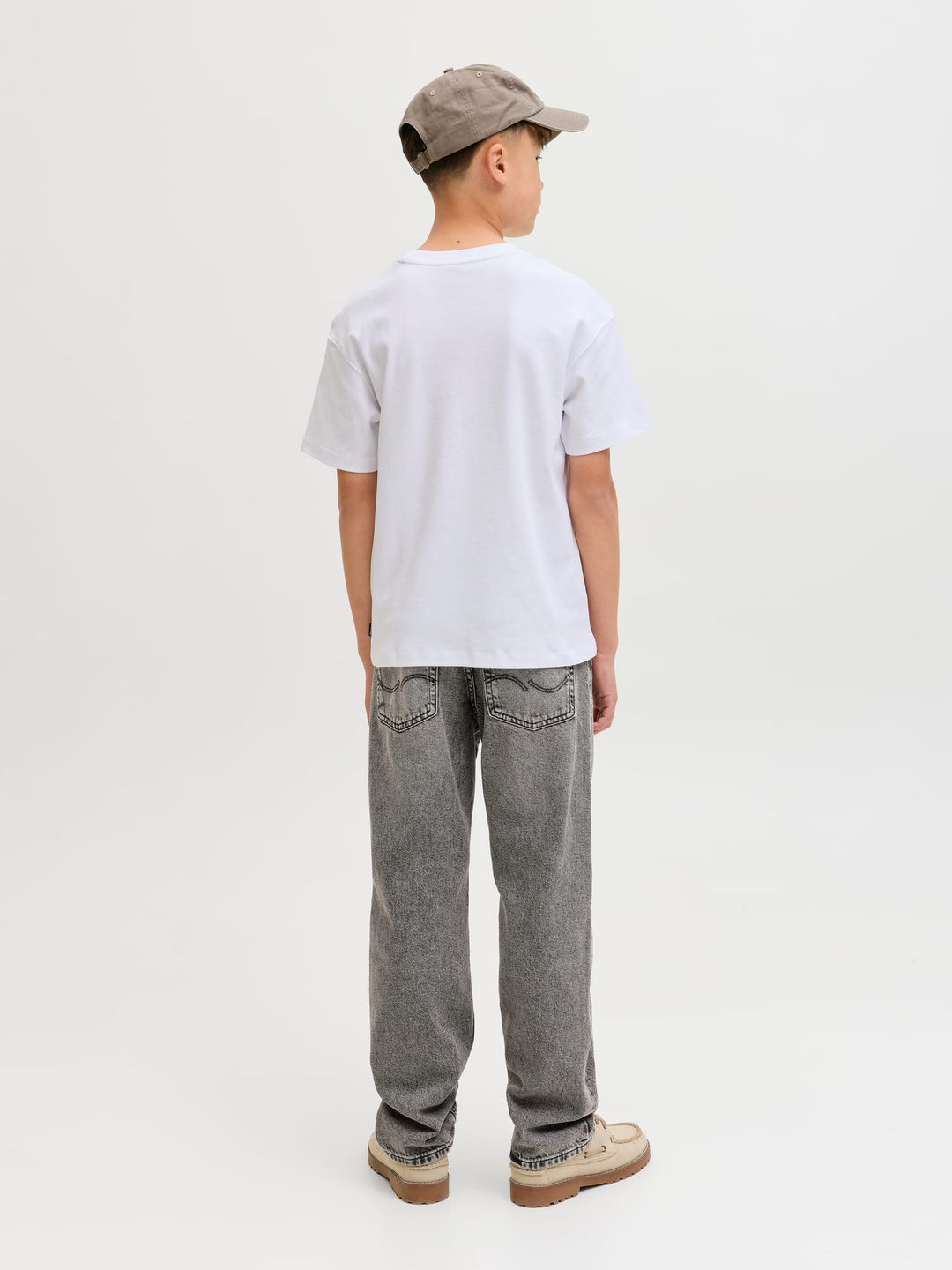 Jack & Jones Kids jeans loose fit grijs – jongens - Grey Denim