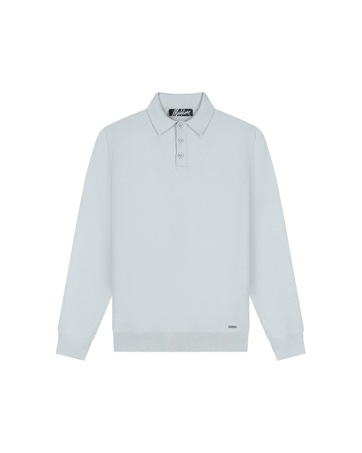 Malelions men polo l/m lichtgrijs – heren