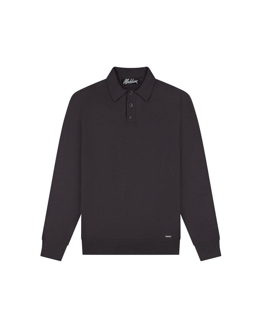 Malelions men MM3-AW25-17 polo l/m bruin – heren