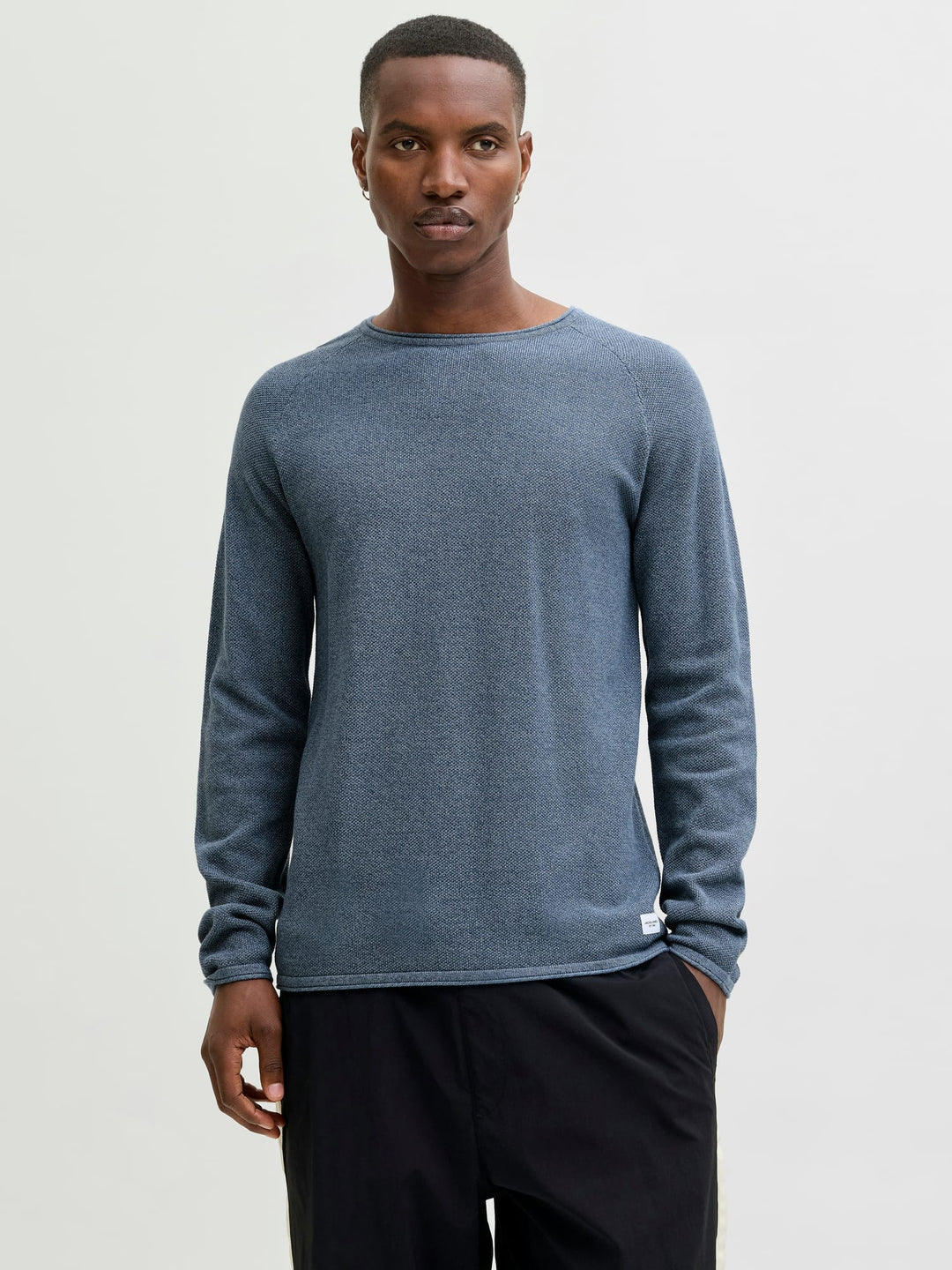 Jack & Jones JJEHILL KNIT CREW NECK NOOS – trui heren - Rafblauw