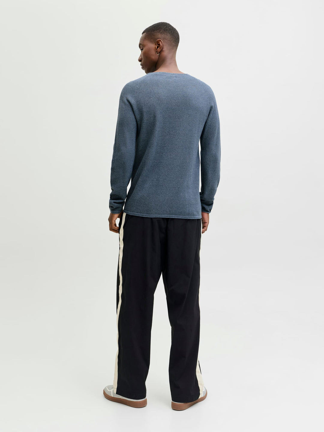 Jack & Jones JJEHILL KNIT CREW NECK NOOS – trui heren - Rafblauw