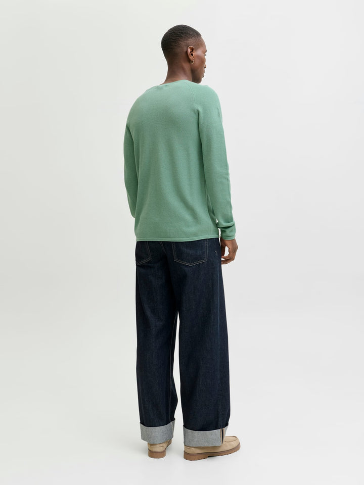 Jack & Jones 12157321 HILL trui oud groen – heren