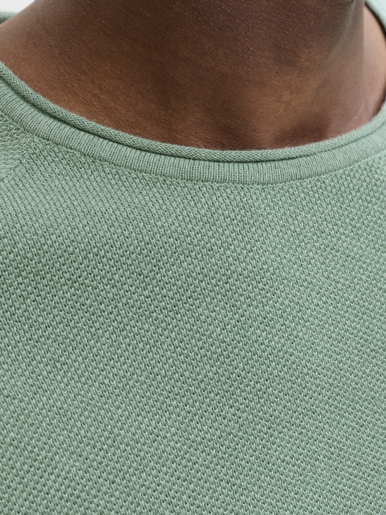 Jack & Jones JJEHILL KNIT CREW NECK NOOS trui heren oud groen