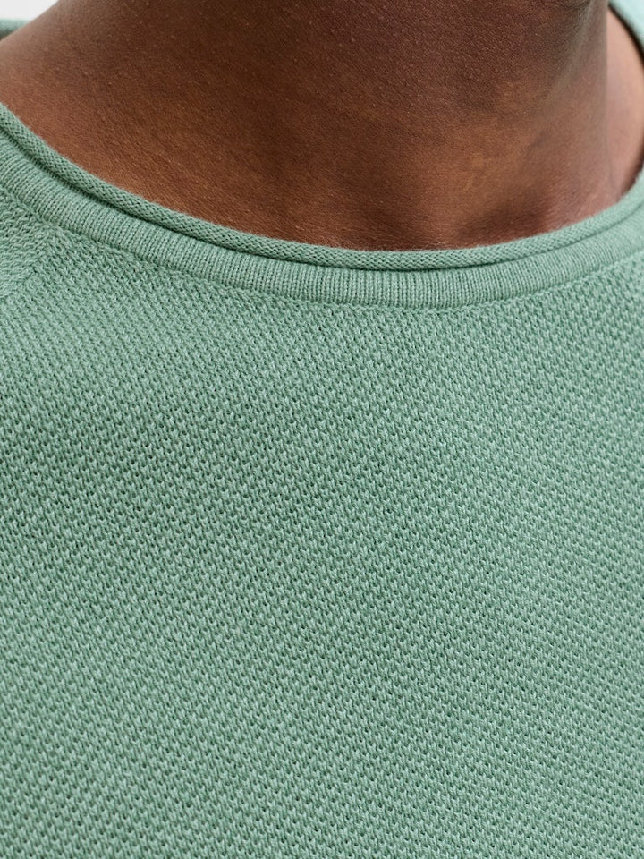 Jack & Jones JJEHILL KNIT CREW NECK NOOS trui heren oud groen