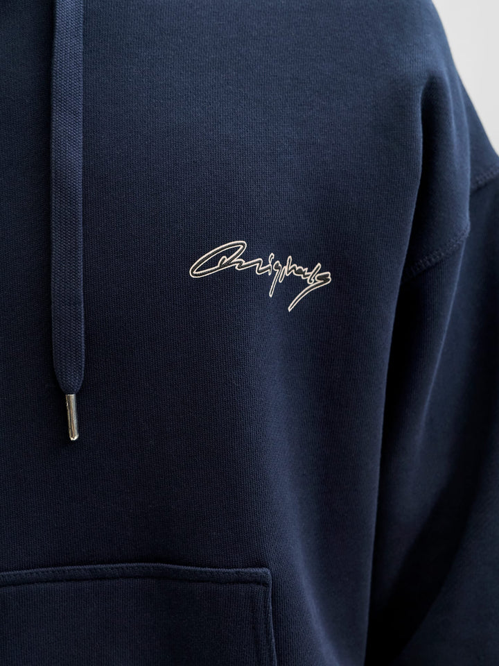 Jack & Jones Nostalgia hoodie navy – heren