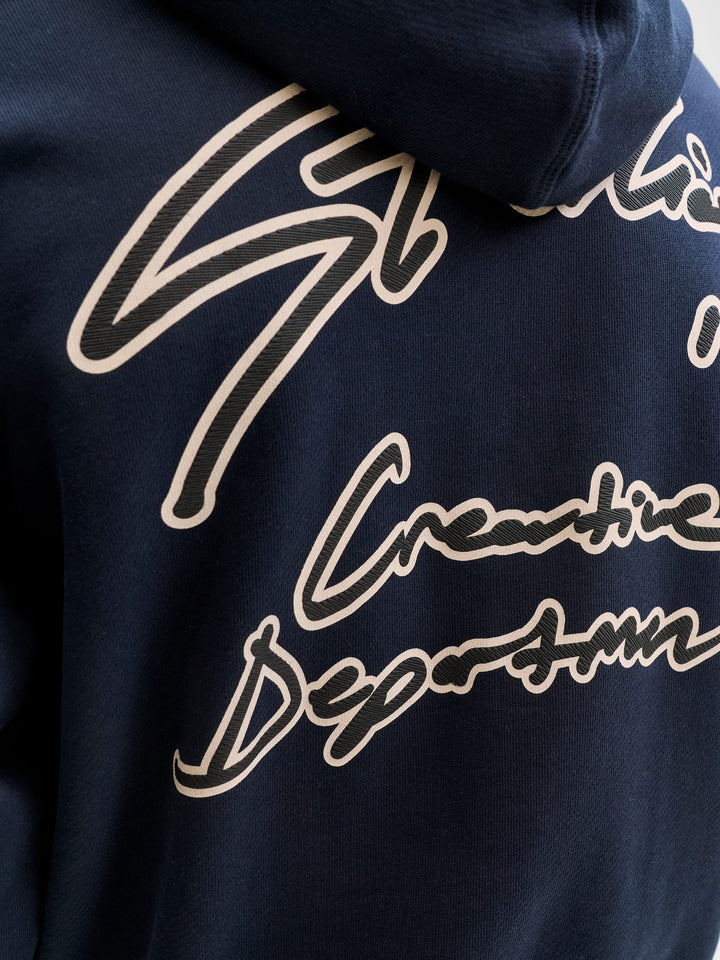 Jack & Jones Nostalgia hoodie navy – heren