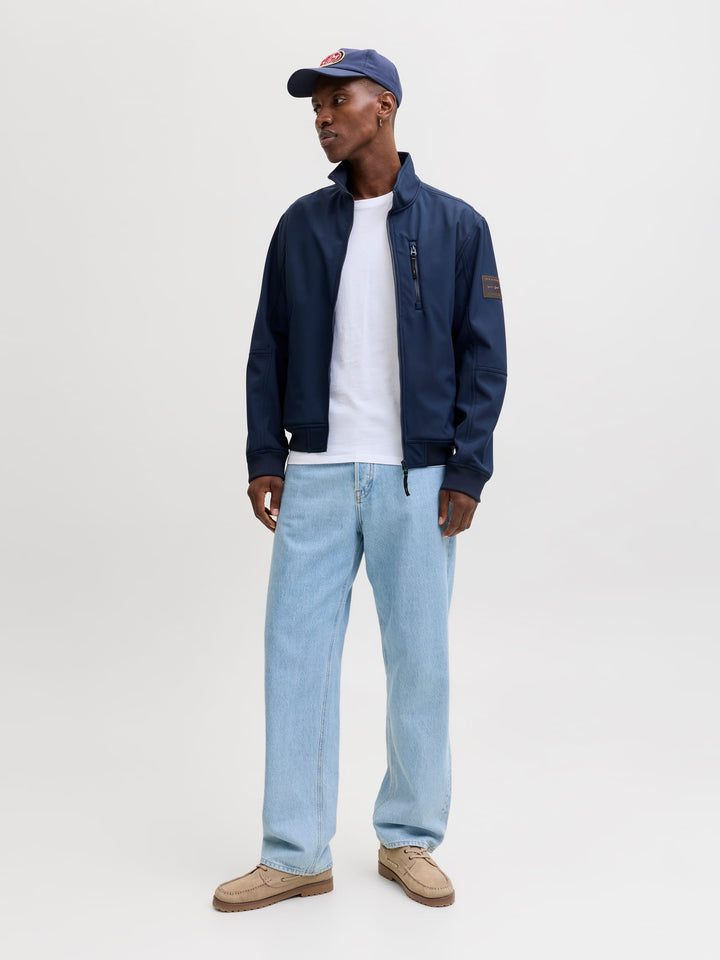 Jack & Jones JJEPARKER Softshell Bomber – heren zomerjas - Navy