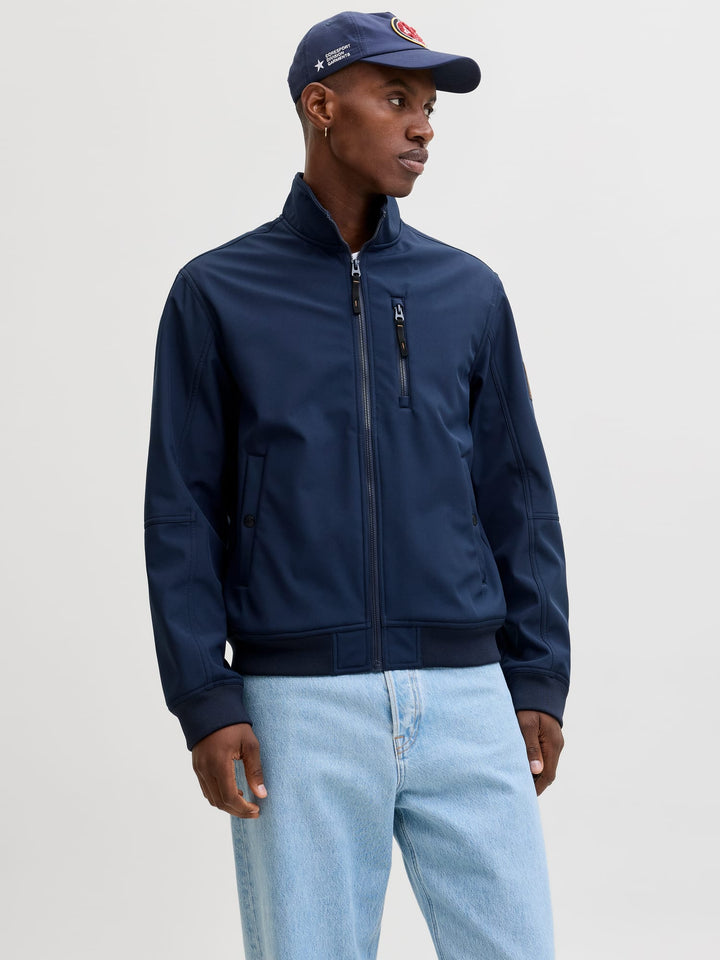 Jack & Jones JJEPARKER Softshell Bomber – heren zomerjas - Navy