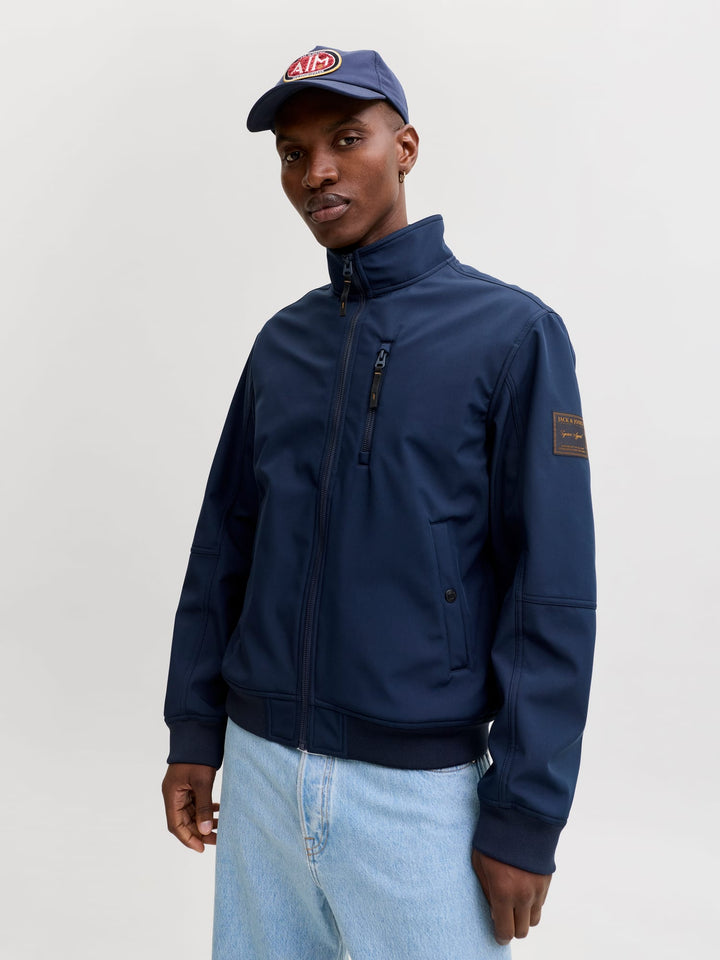 Jack & Jones JJEPARKER Softshell Bomber – heren zomerjas - Navy