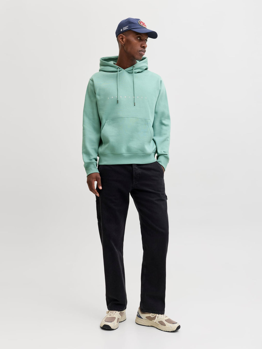 Jack & Jones JJESTAR Hoodie oud groen – heren