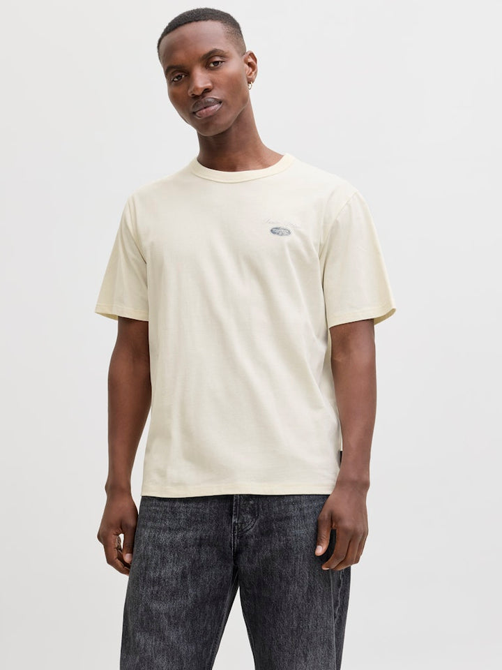 Jack & Jones T-shirt ecru – heren