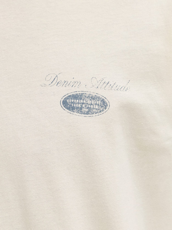Jack & Jones T-shirt ecru – heren