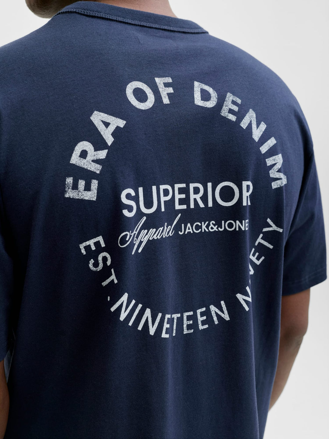 Jack & Jones T-shirt k/m heren navy – JJEDOVER