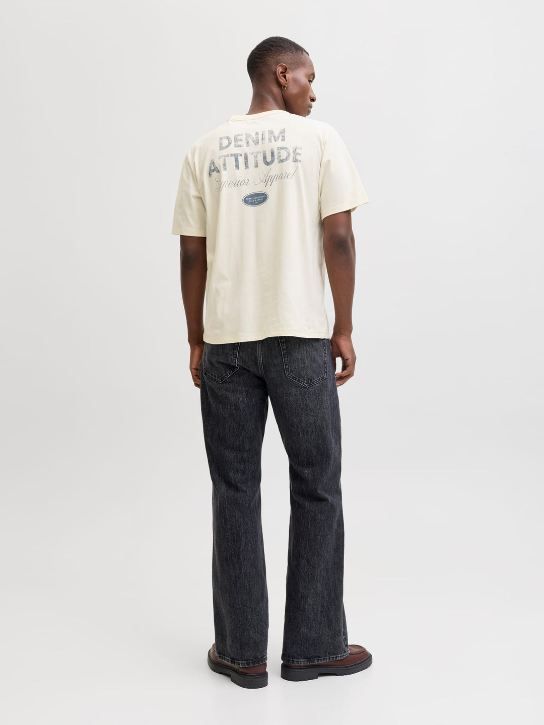 Jack & Jones T-shirt ecru – heren
