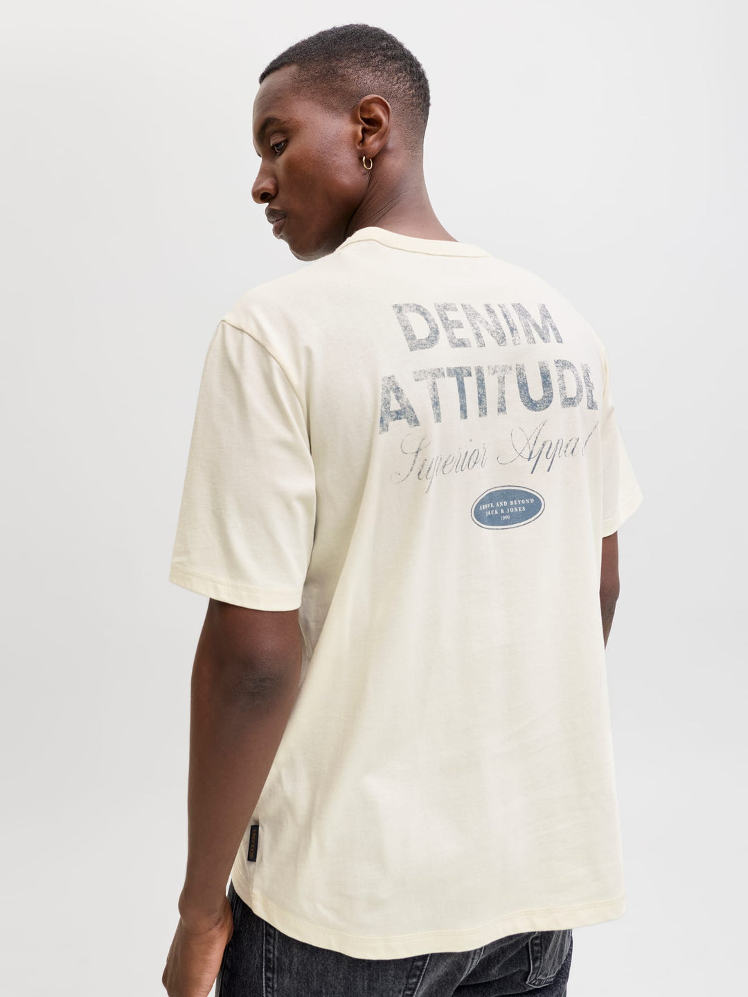 Jack & Jones T-shirt ecru – heren