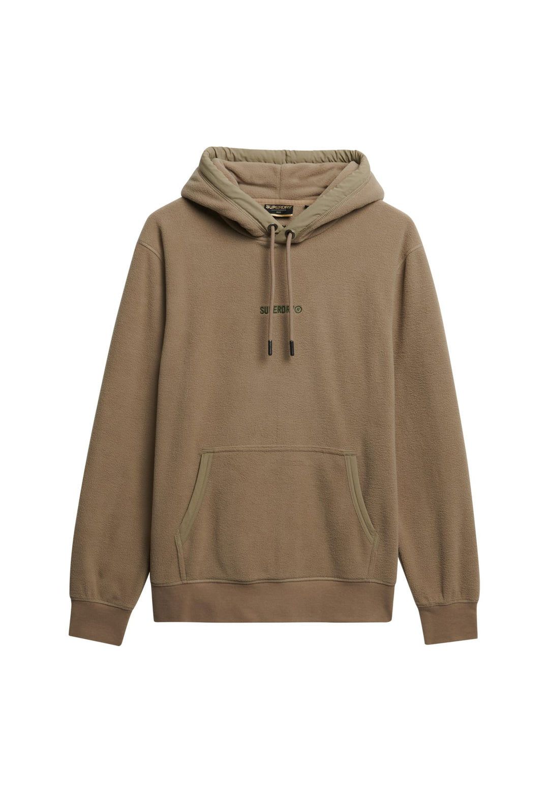 Superdry fleece hoodie zand – heren