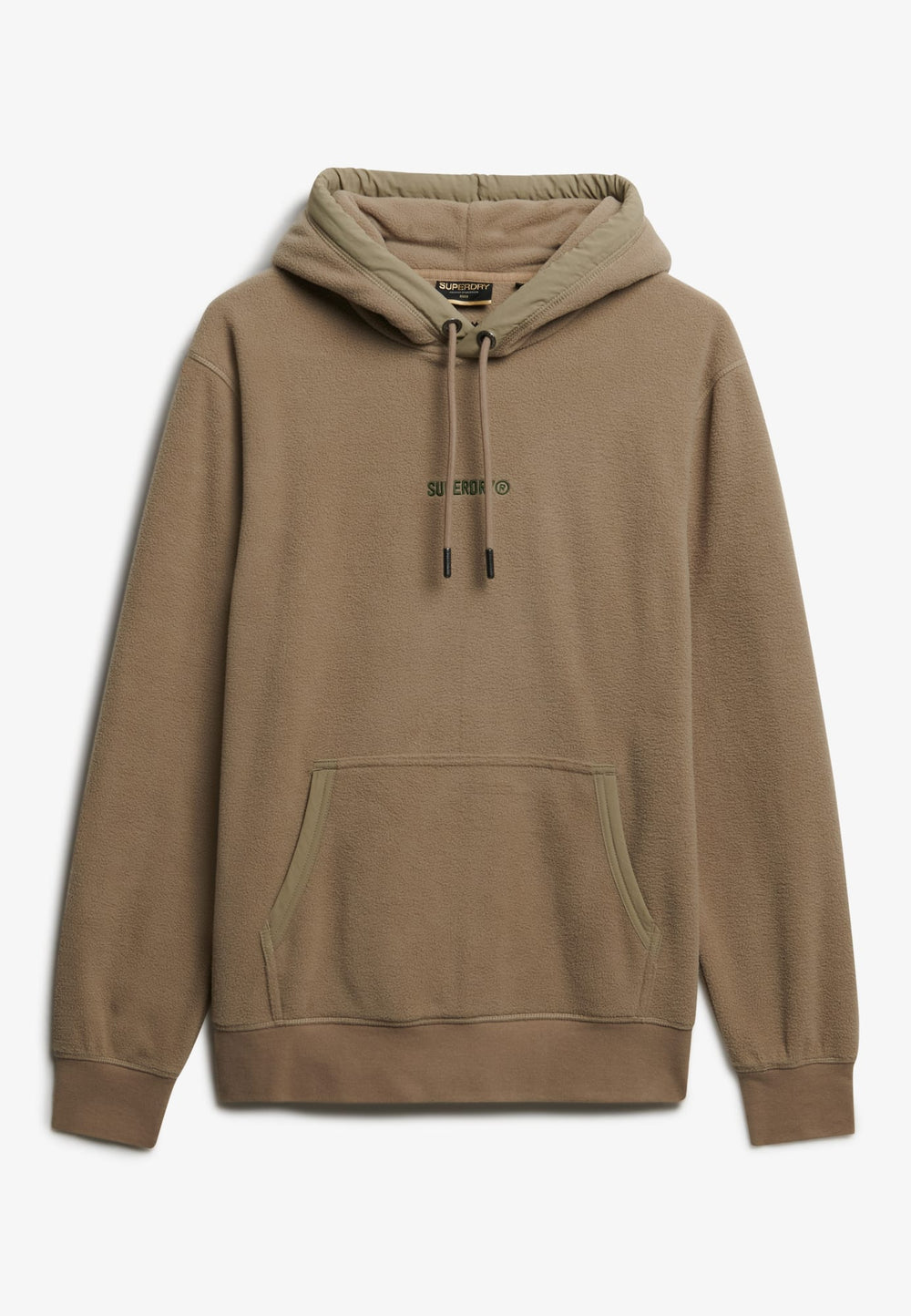 Superdry fleece hoodie zand – heren