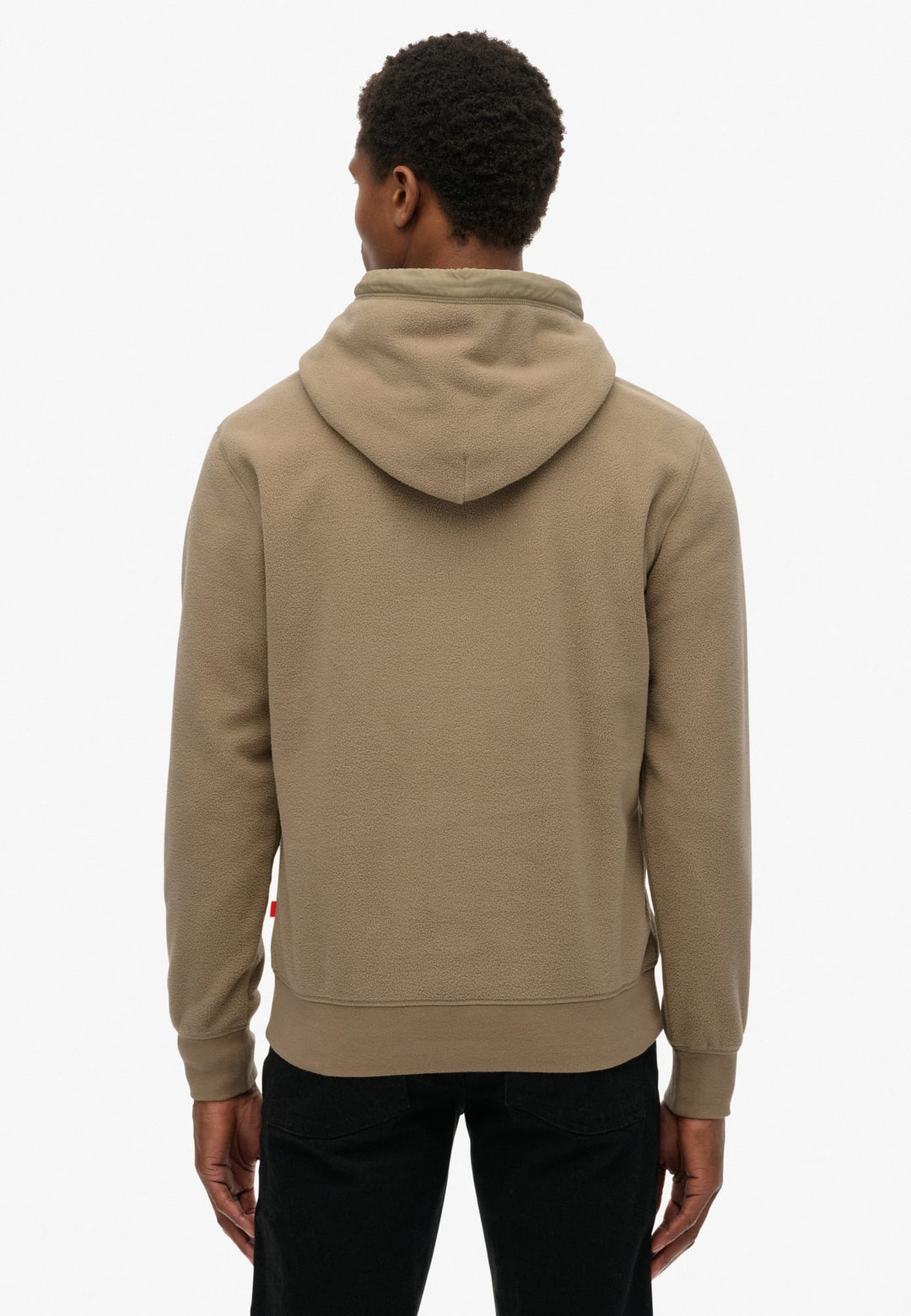 Superdry fleece hoodie zand – heren