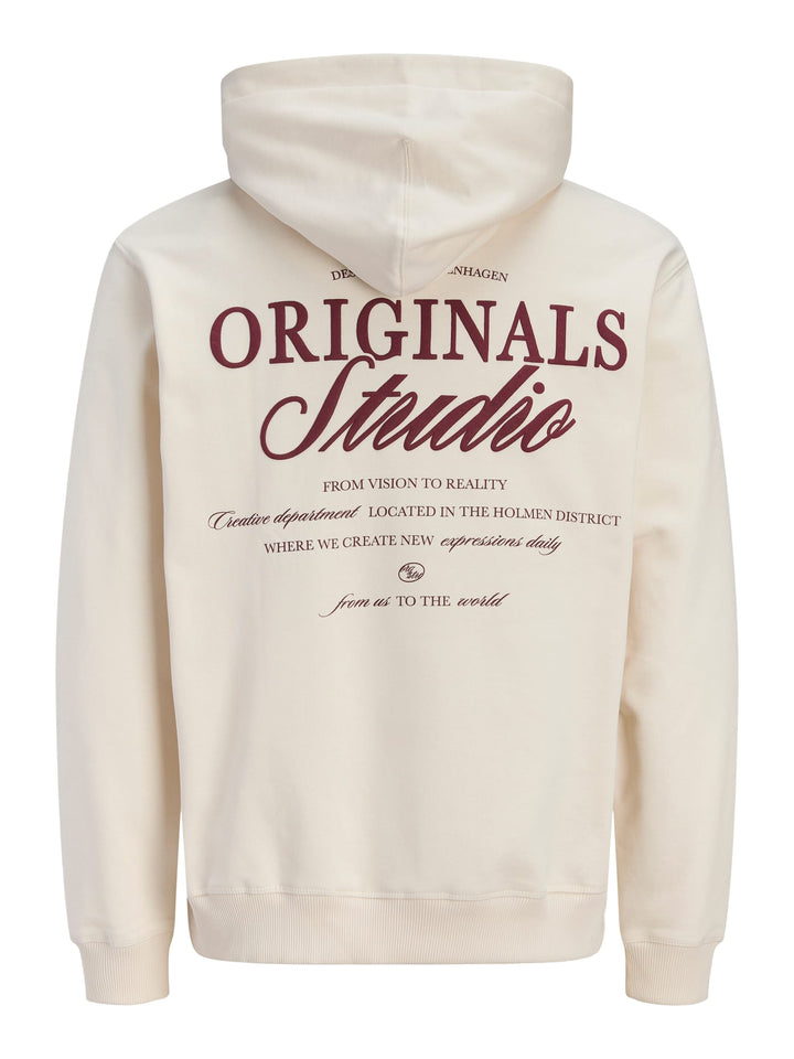 Jack & Jones 12283054 Norrebro hoodie ecru – heren