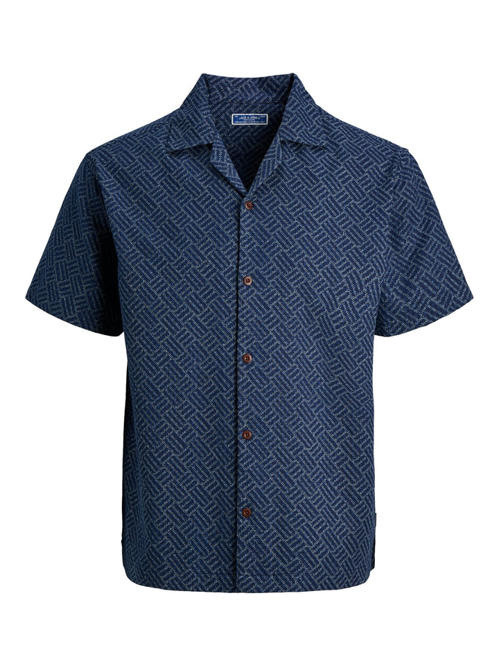 Jack & Jones 12291956 Bluwinson overhemd blauw dessin – heren
