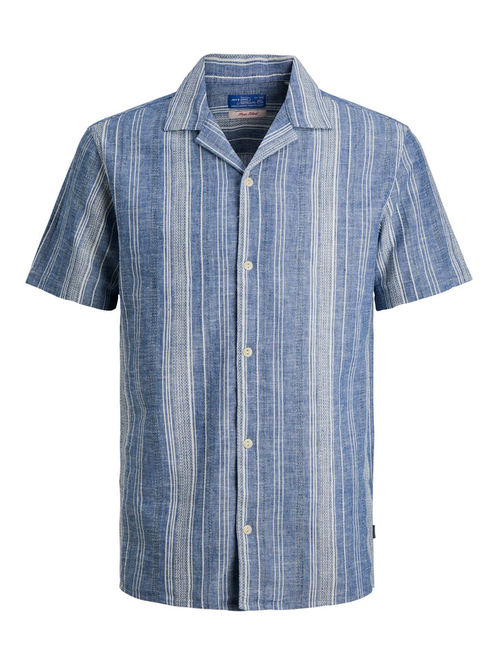 Jack & Jones Blusummer overhemd – heren - Blauw Dessin