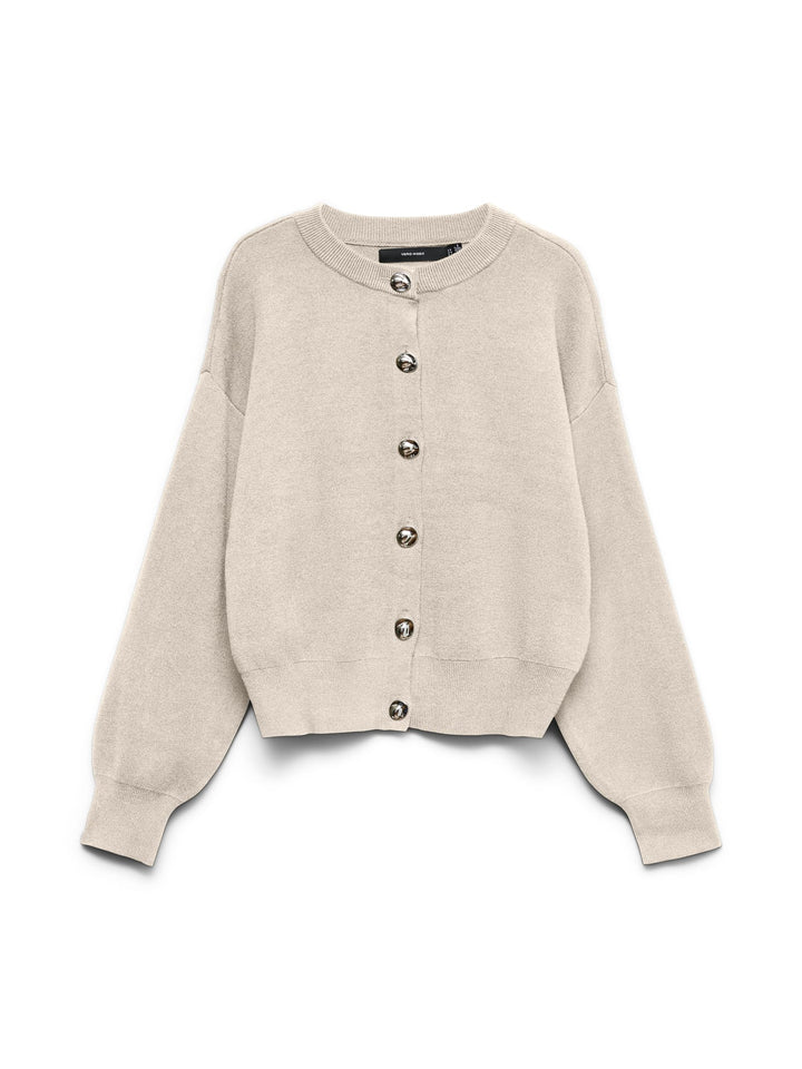 VERO MODA 10347061 Noella vest gebreid ecru – dames