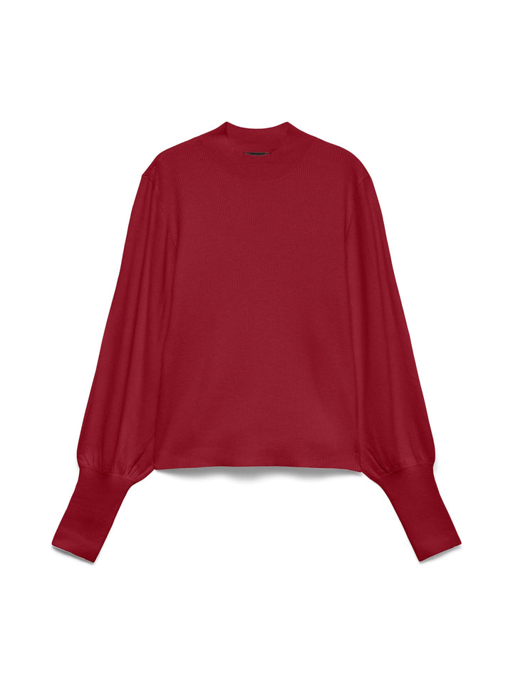 VERO MODA 10347145 Hollykaris trui dames steenrood