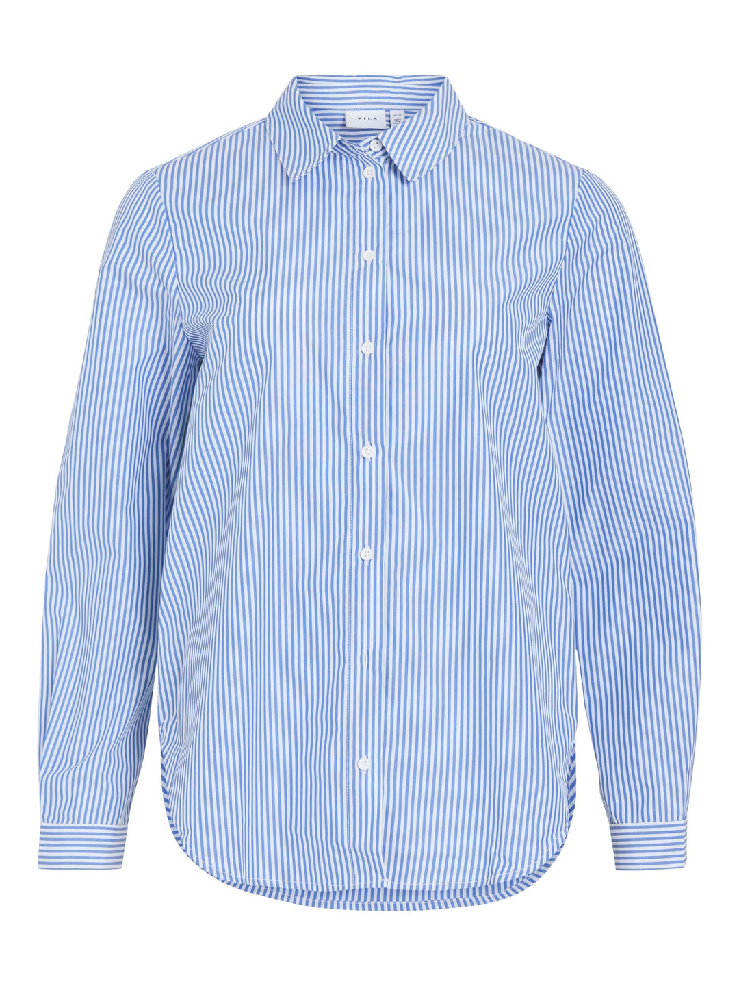 Vila VIDOJA LS STRIPED TAPE SHIRT – dames blouse - Blauw Dessin