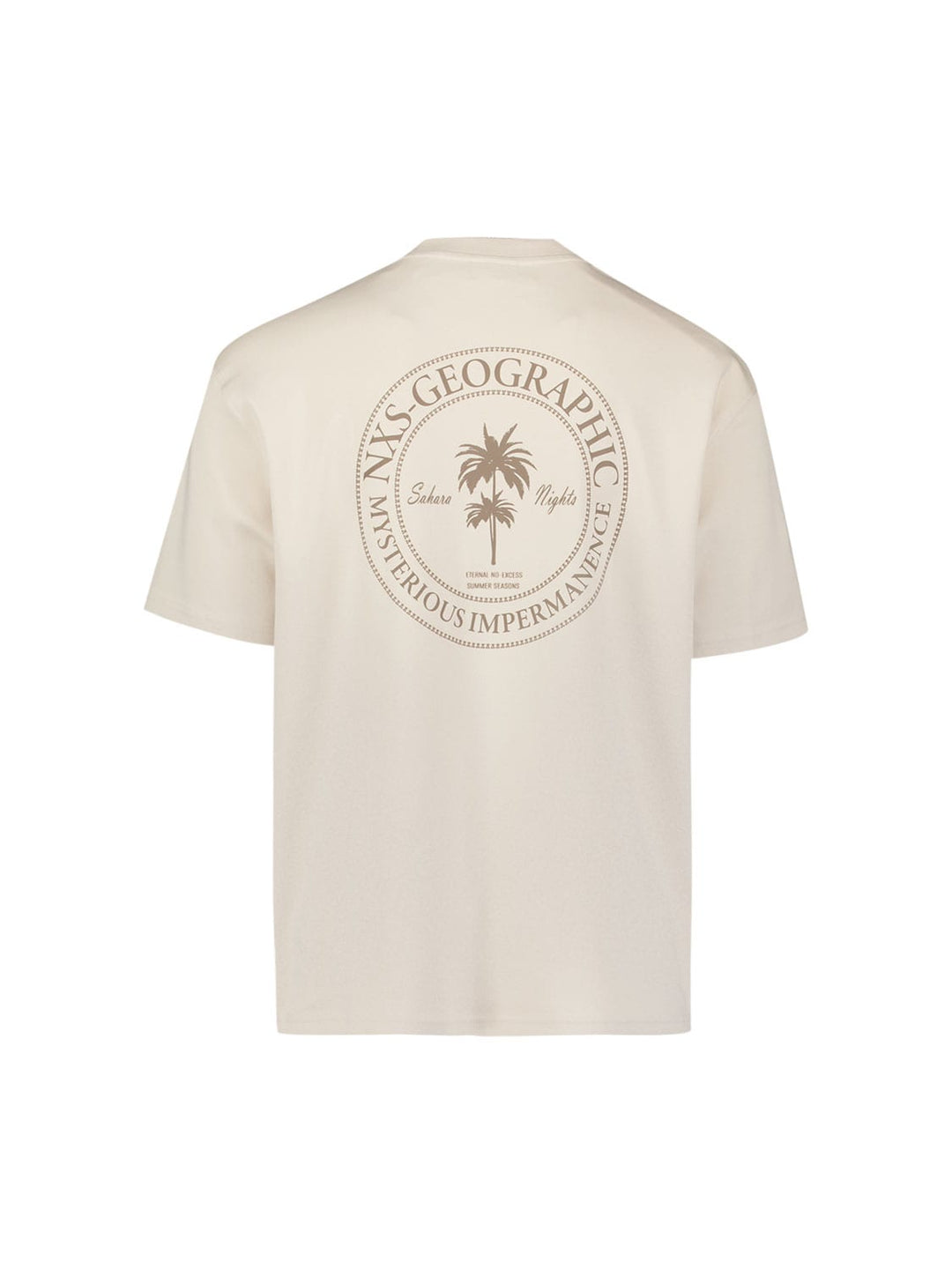 No excess 32340414 t-shirt k/m heren beige
