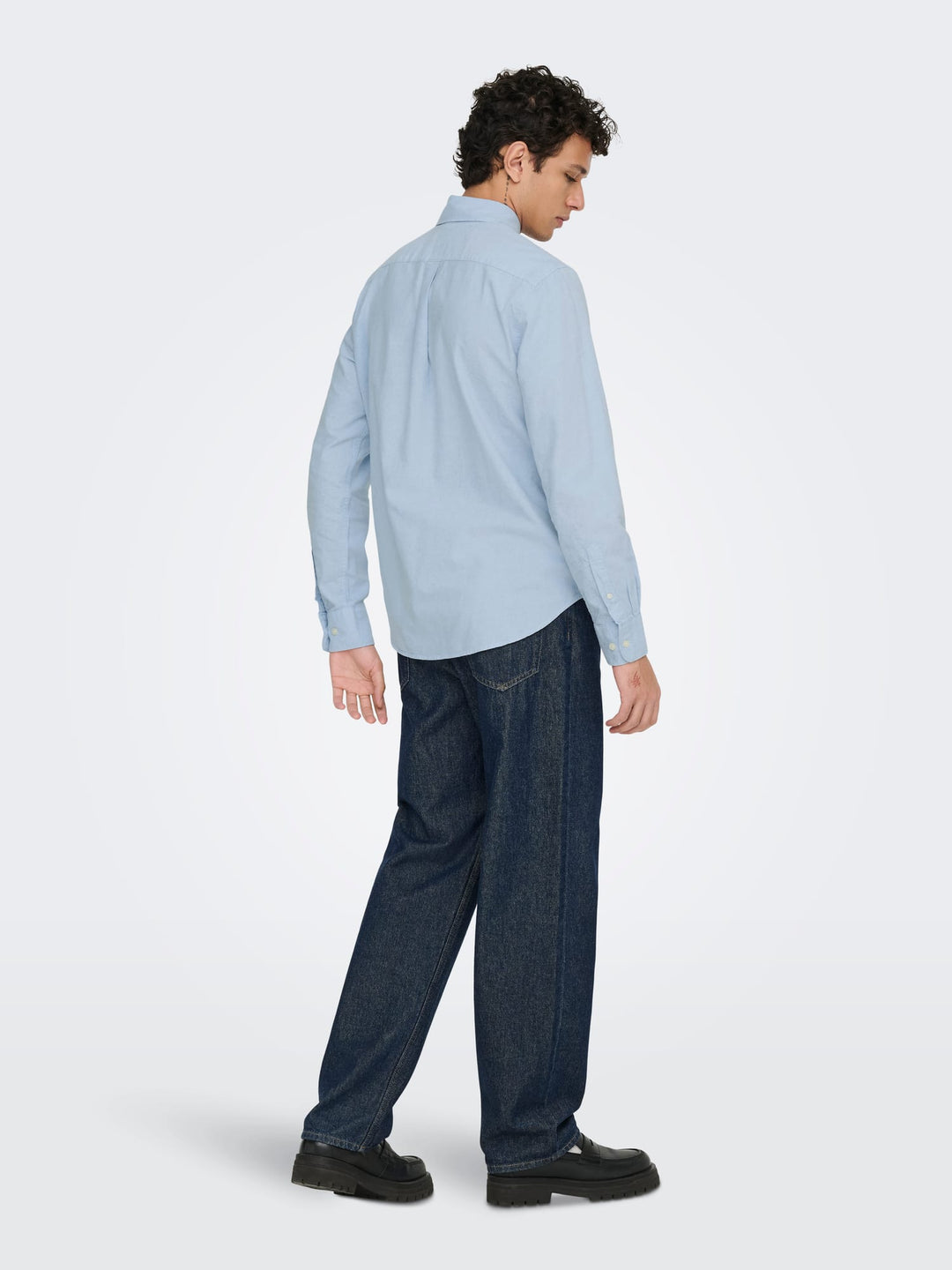 ONLY & SONS Gaton overhemd l/m lichtblauw – heren