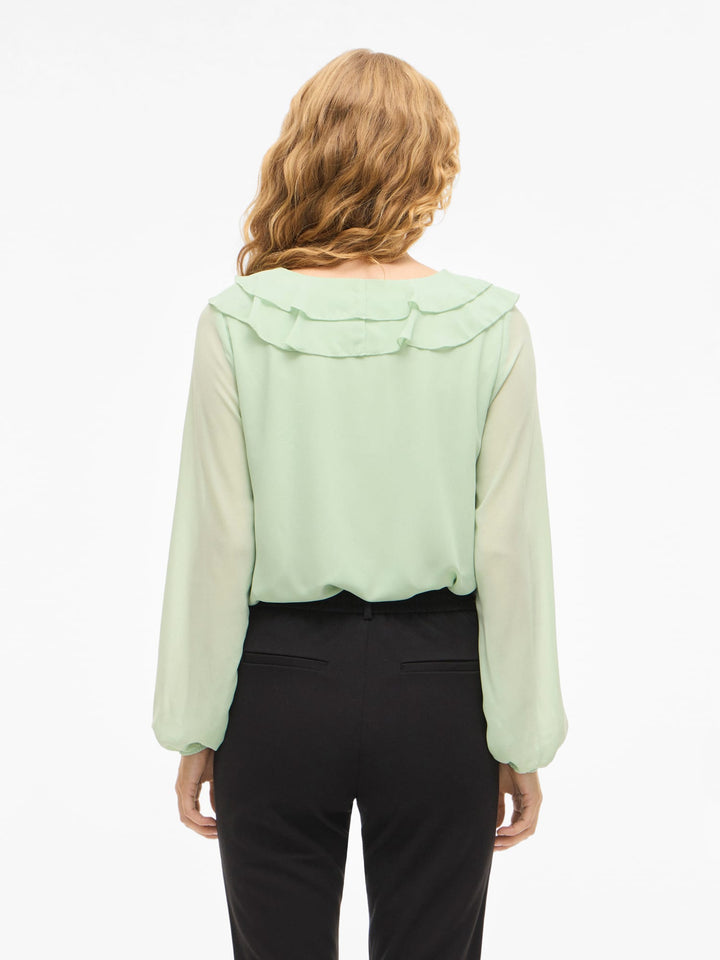 Vila 14114604 Ane blouse mint – dames