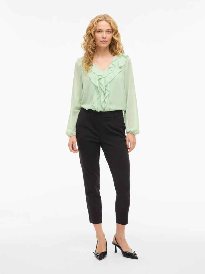 Vila 14114604 Ane blouse mint – dames