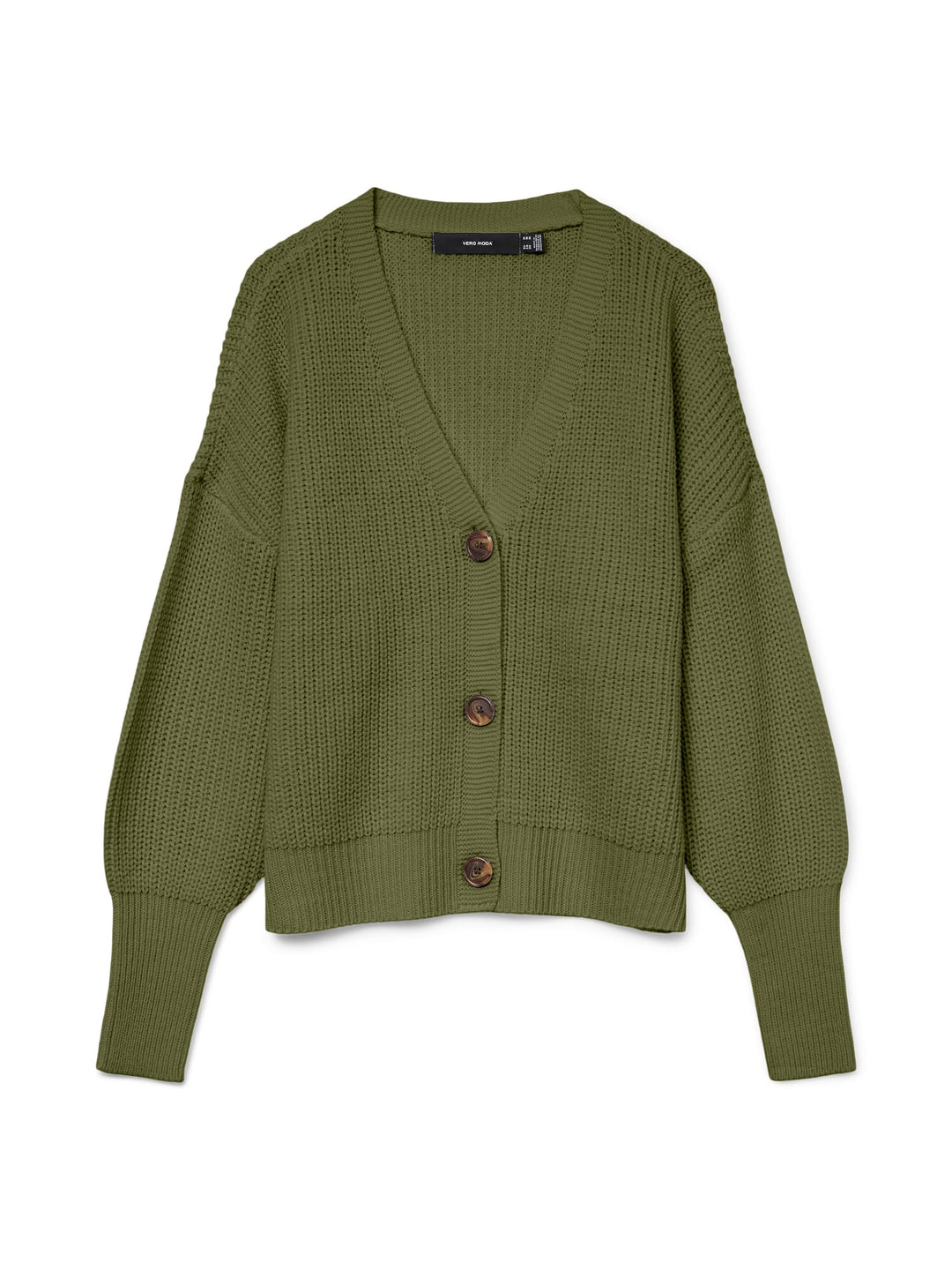 VERO MODA 10249632 Lea vest gebreid dames – groen