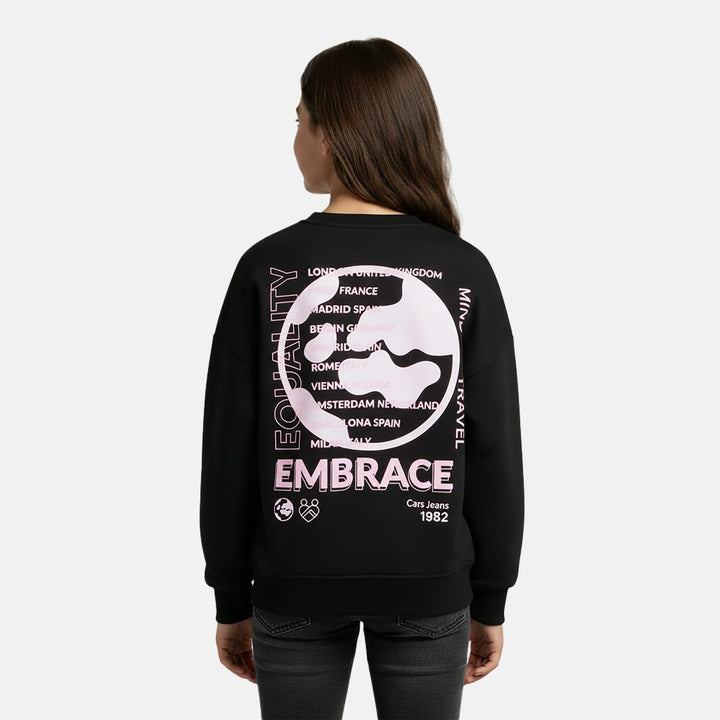 Cars Girls Peyle sweater zwart – meisjes